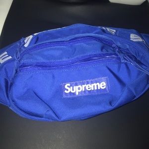 blue fanny pack supreme